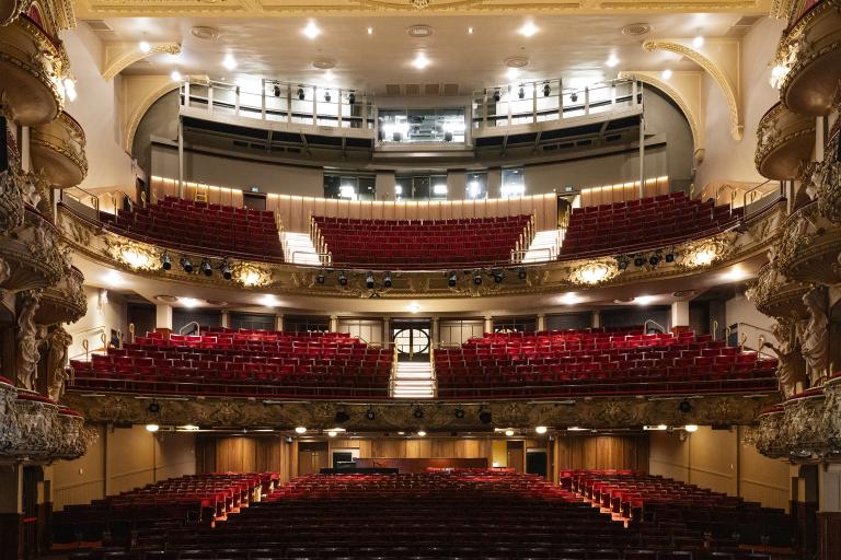 Main auditorium from the stage at the refurbished King's Theatre, delivered by Robertson