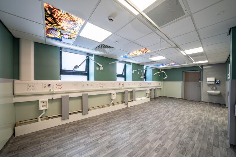 Bradford Royal Infirmary renal dialysis refurbishment room