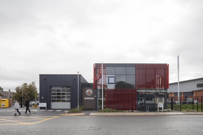Fire station exterior