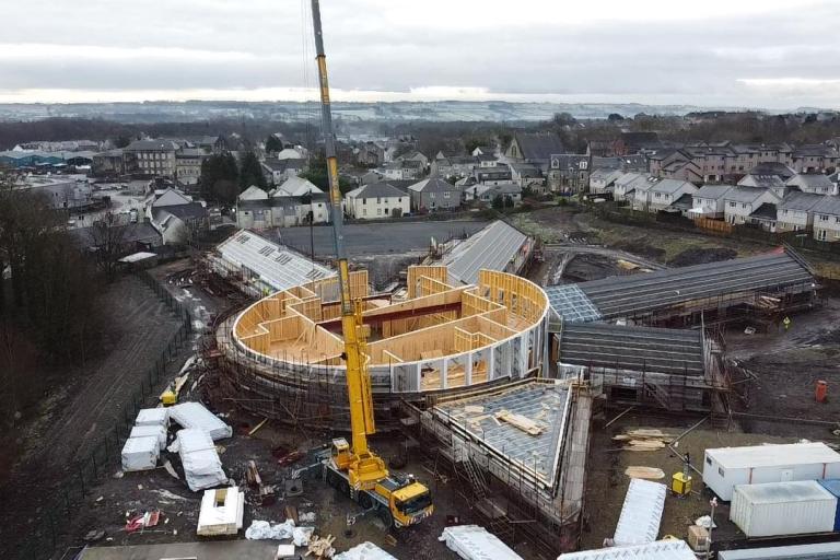 Robertson timber engineering delivering timber frames for school