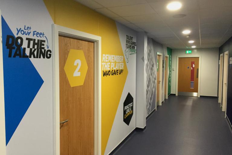 Interior of Isobel Bowler Sports Ground pavilion