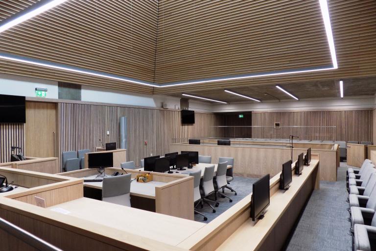 Inverness Justice Centre courtroom