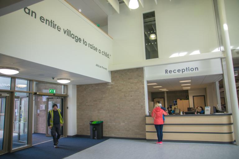 Forfar Community Campus entrance