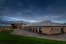 Exterior of Chryston Community Hub delivered by Robertson Construction Central West for North Lanarkshire Council and NHS Lanarkshire