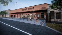 Artist impression of the new Hawthorns Primary School's front entrance