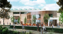 Artist impression of the revamped Citadel Leisure Centre at Ayr Harbour