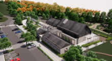 BIERLEY Crematorium aerial graphic