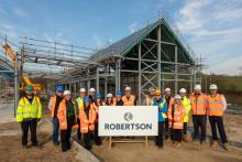 Representatives of Bradford Council, NIRAS Architects and Robertson Construction Yorkshire and East Midlands