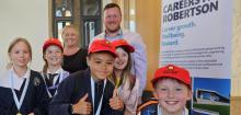 Scottish school pupils celebrating wins at the Primary Engineer awards ceremony