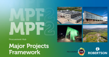 Collage of projects Robertson has delivered through Procurement Hub to announce a two-year extension to its framework