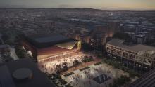Cardiff Arena aerial view artists impression