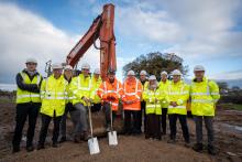 Group at groundbreaking ceremony