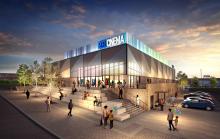 Artist impression of the cinema and leisure complex at Portland Park