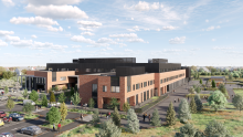 Computer visualisation of Peterhead Community Campus building