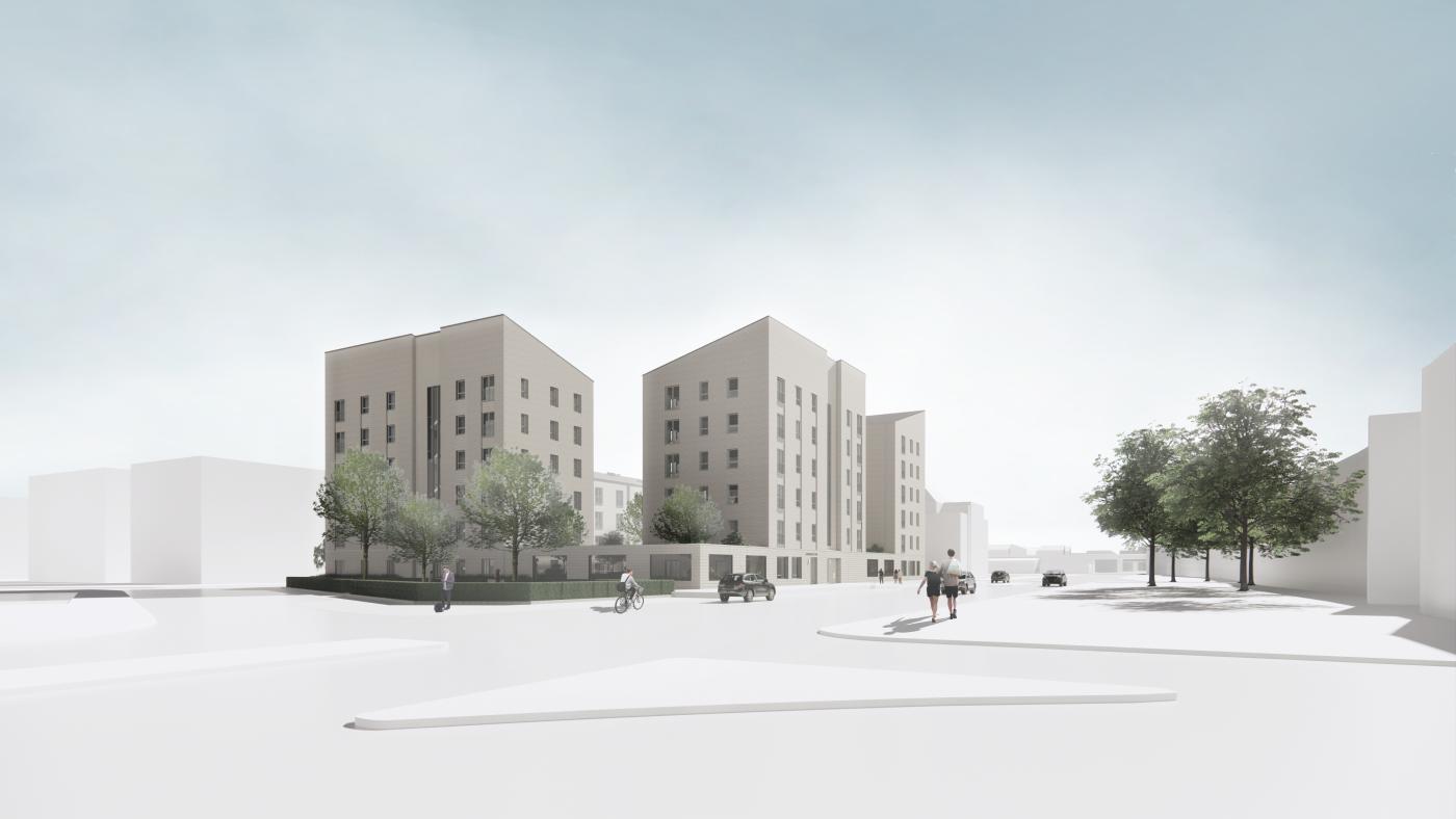 Artist impression of the Glasgow Coliseum housing development that Urban Union is delivering