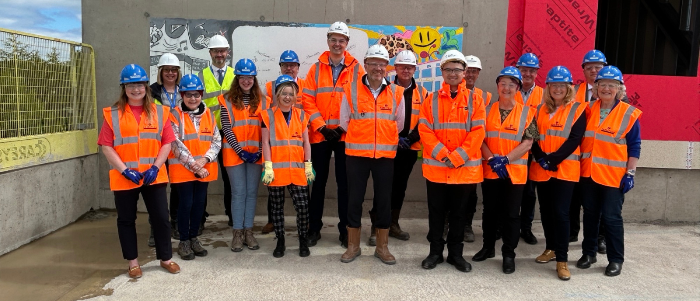 Topping out ceremony – mark milestone & celebrate, new Monifieth Learning Campus