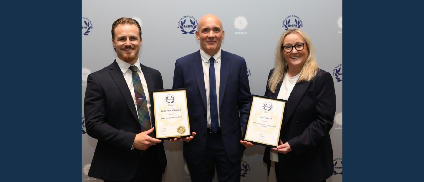 Robertson Group SHE team at the RoSPA Awards 2025