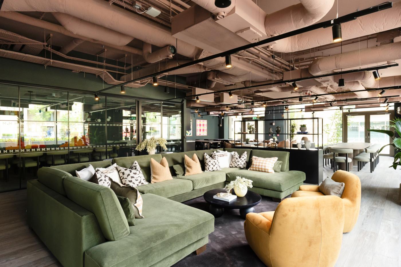 Resident loungfe at The McEwan BTR development, delivered by Robertson Construction Central East