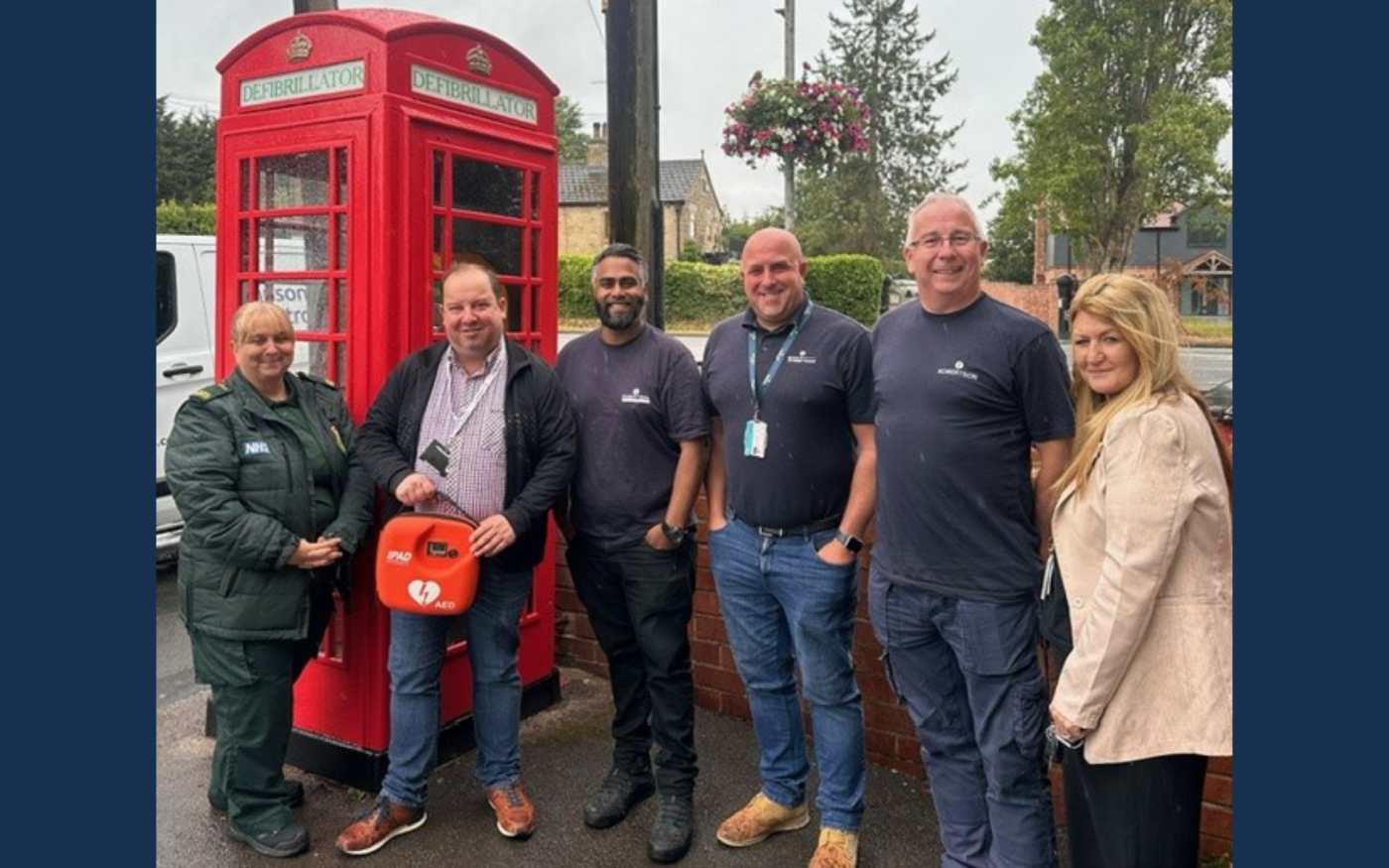 RFM and Wakefield Council handover of defibrillator station