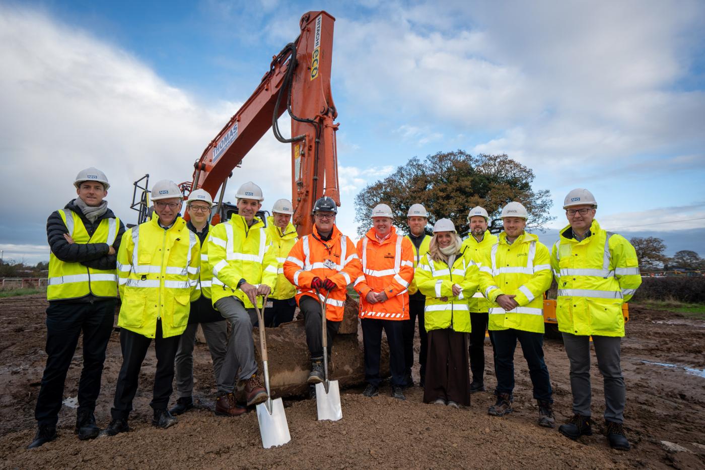 Group at groundbreaking ceremony