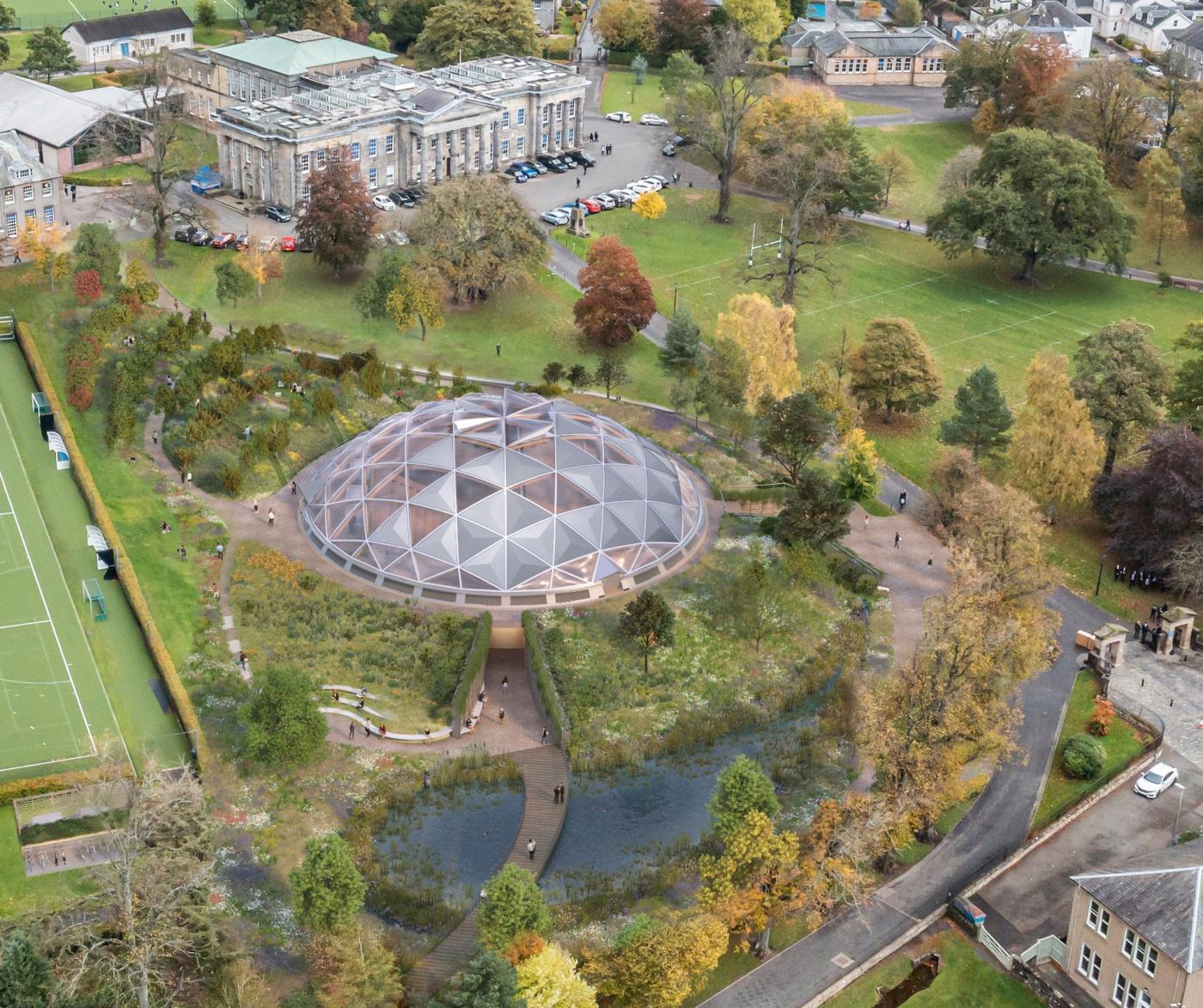 Artist impression of the Futures Institute at Dollar Academy. Image: Grimshaw