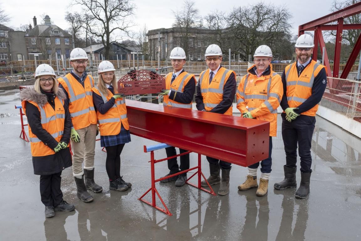 Robertson Group and Dollar Academy at the Futures Institute steel signing