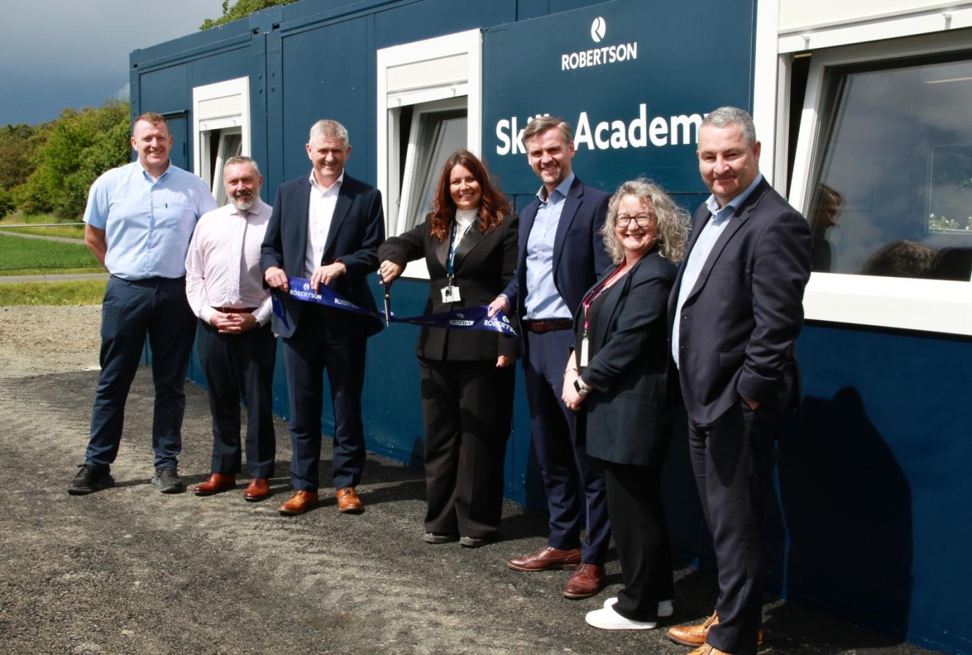 A new Skills Academy has opened at the site of Clackmannanshire Council’s Wellbeing Hub & Lochies School, giving local people practical insight into construction careers and helping to remove barriers to employment.