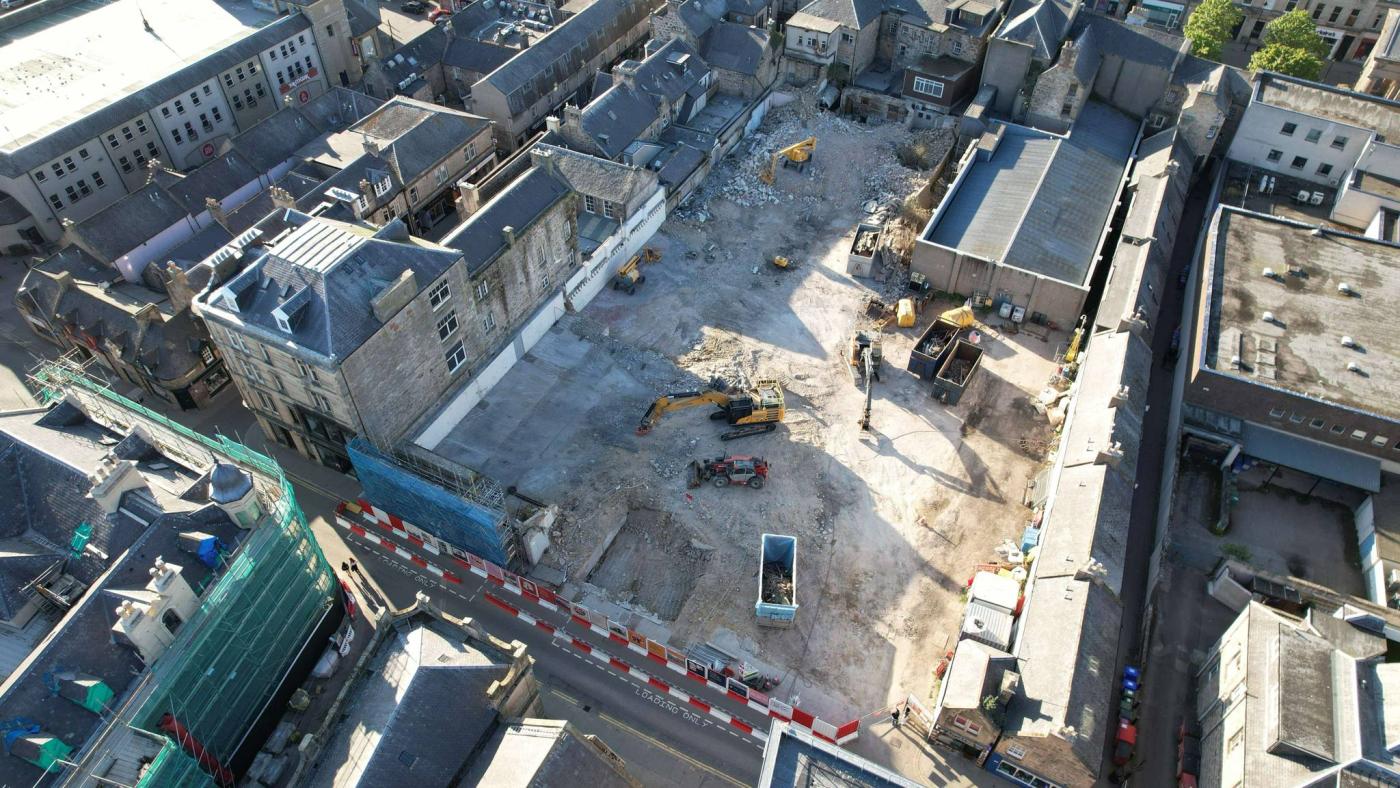 Aerial image of the South Street generation project