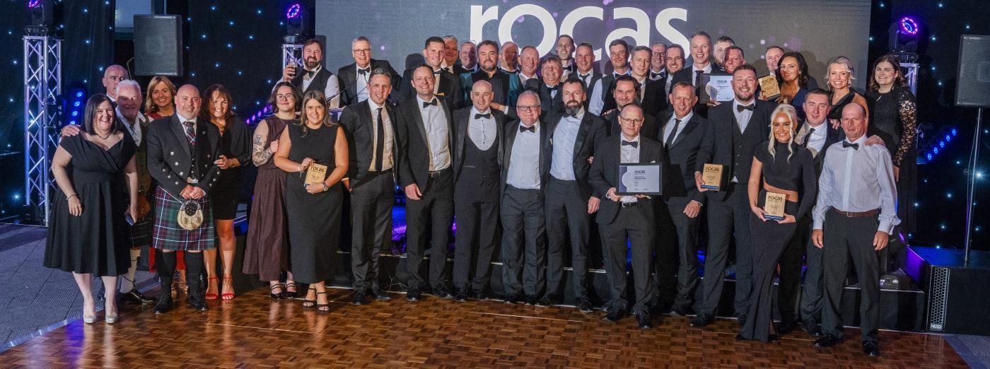 Winners at an awards night