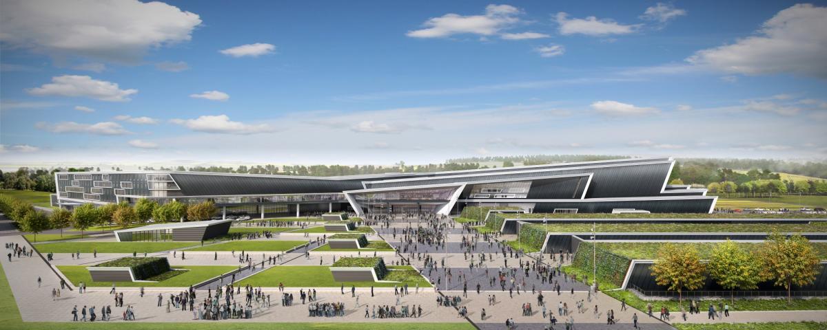 AECC CGI view looking south