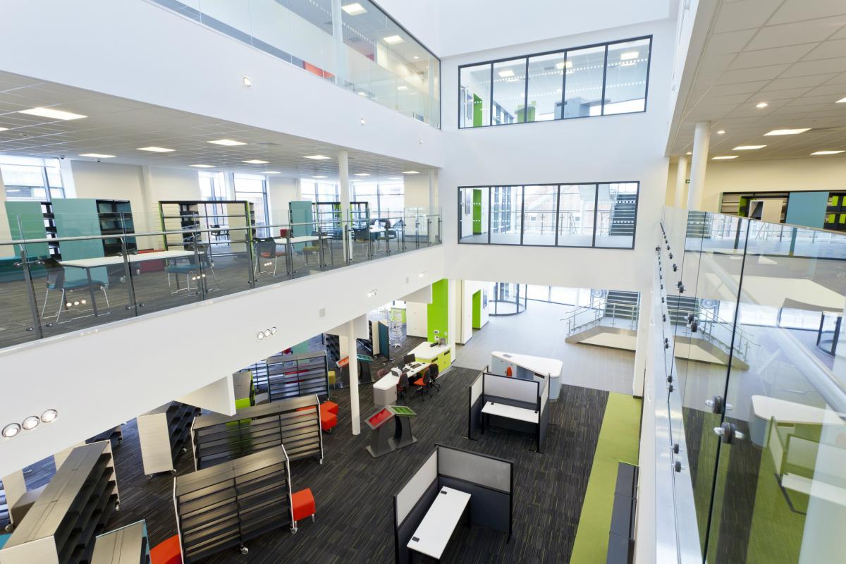Whitley Bay Customer First Centre atrium