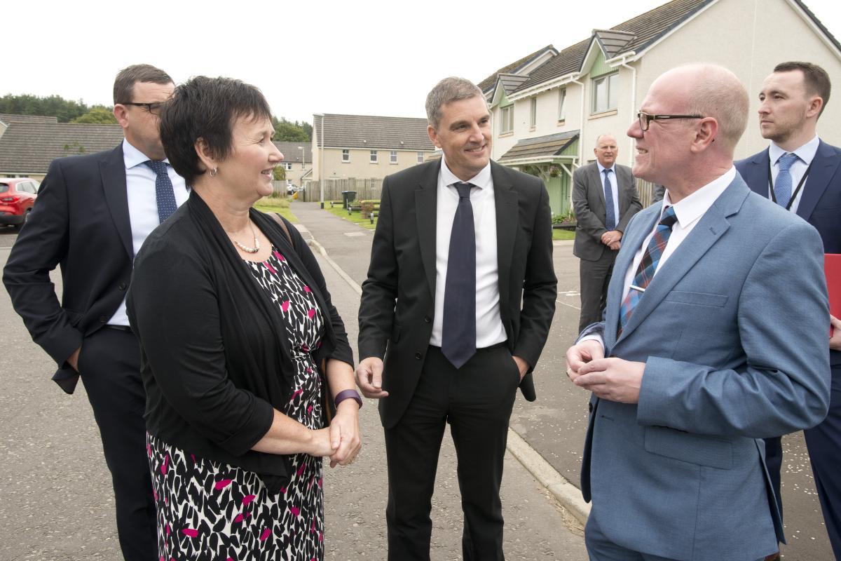 Housing Minister visit to Blackford