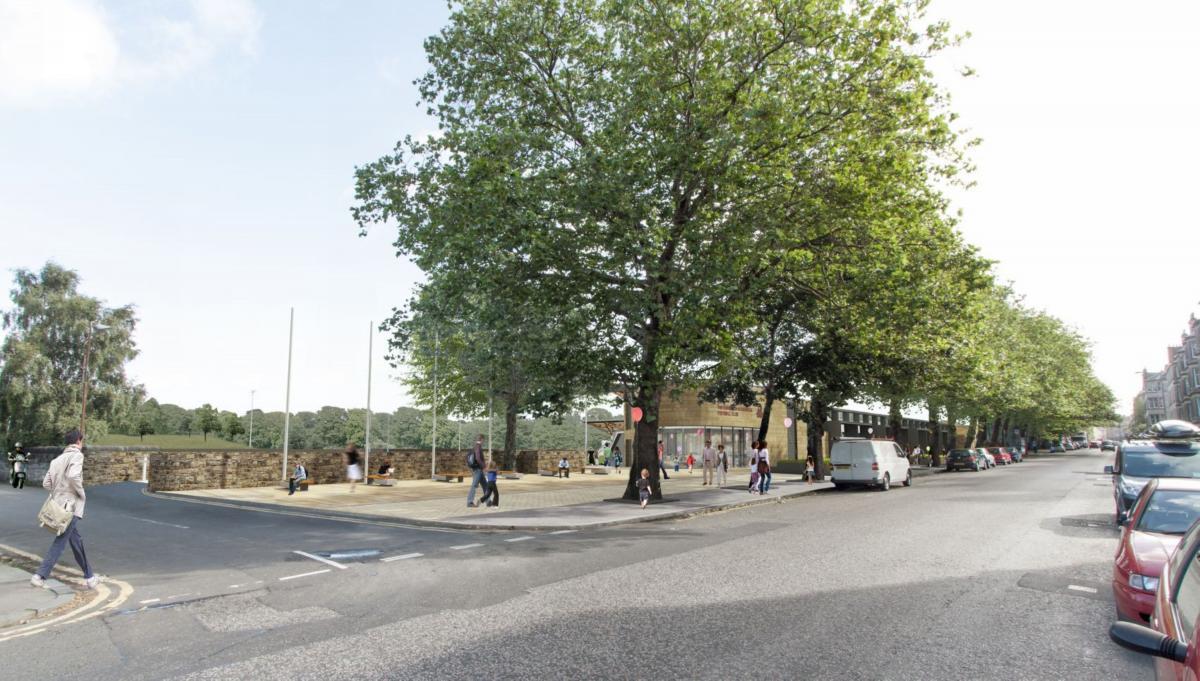 Raeburn Place stadium public realm