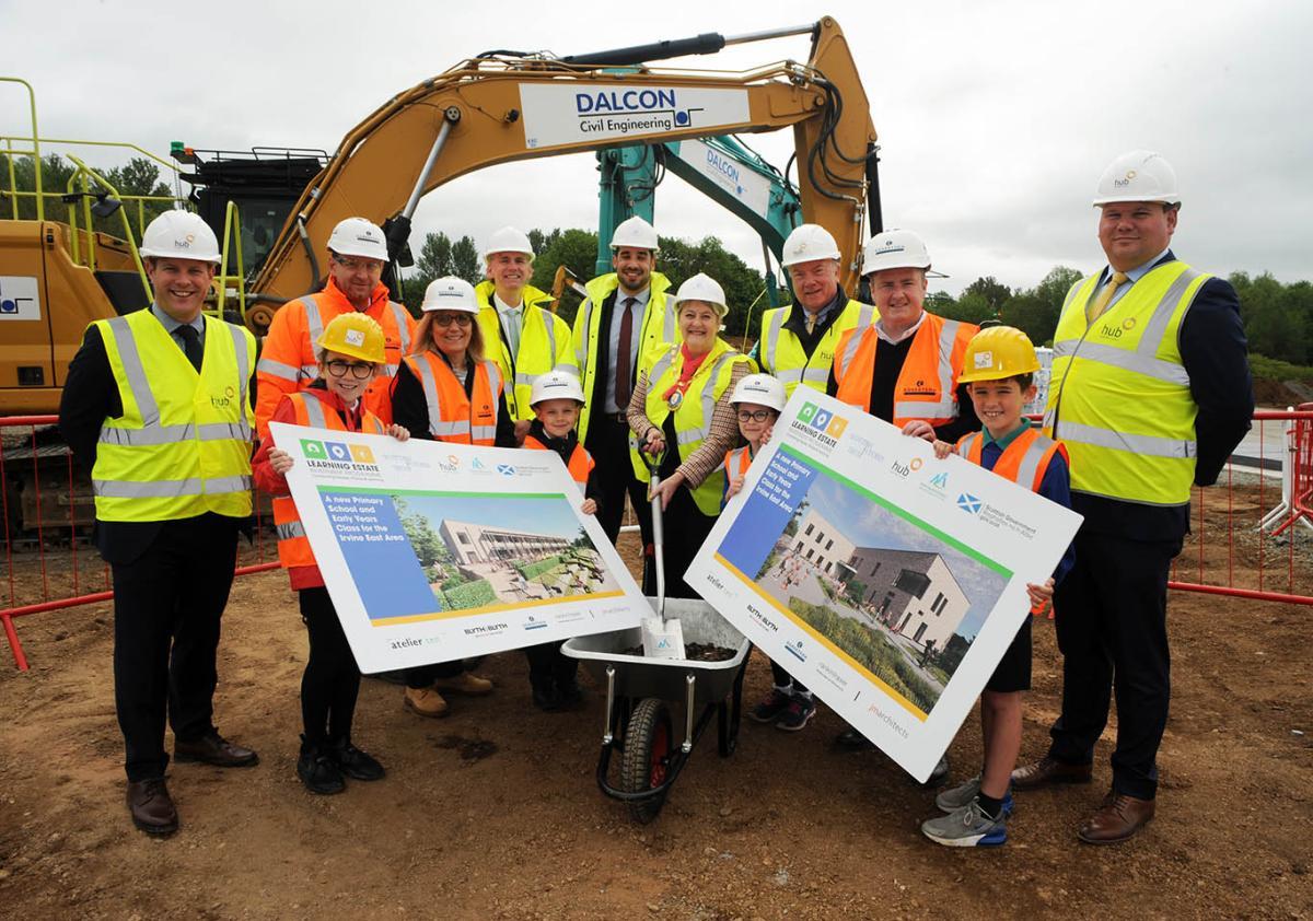 Robertson constrution of new passivhaus school in Irvine, Scotland