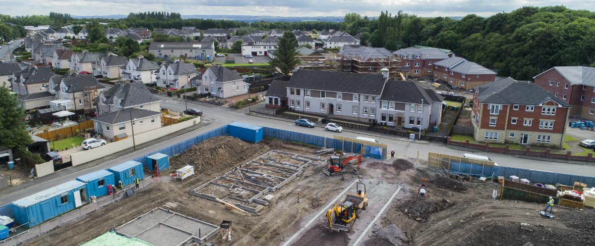 Robertson Partnership Homes site at Clydesdale Street, New Stevenston for North Lanarkshire Council