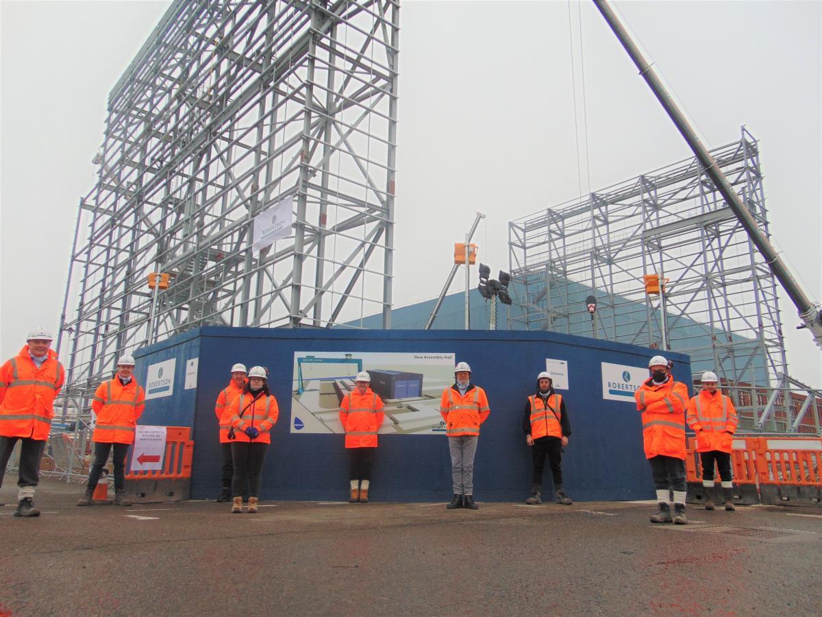  Robertson construction defence industry marine assembly hall for Babcock