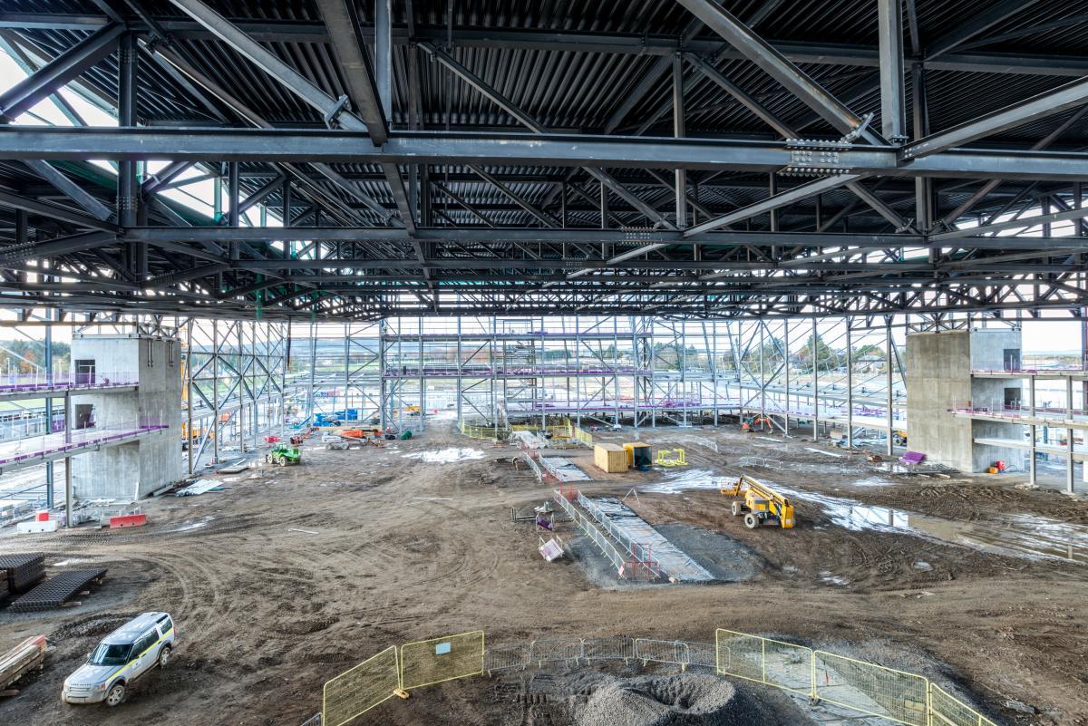 AECC arena construction progress