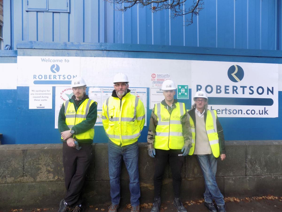 Step Up Into Construction students