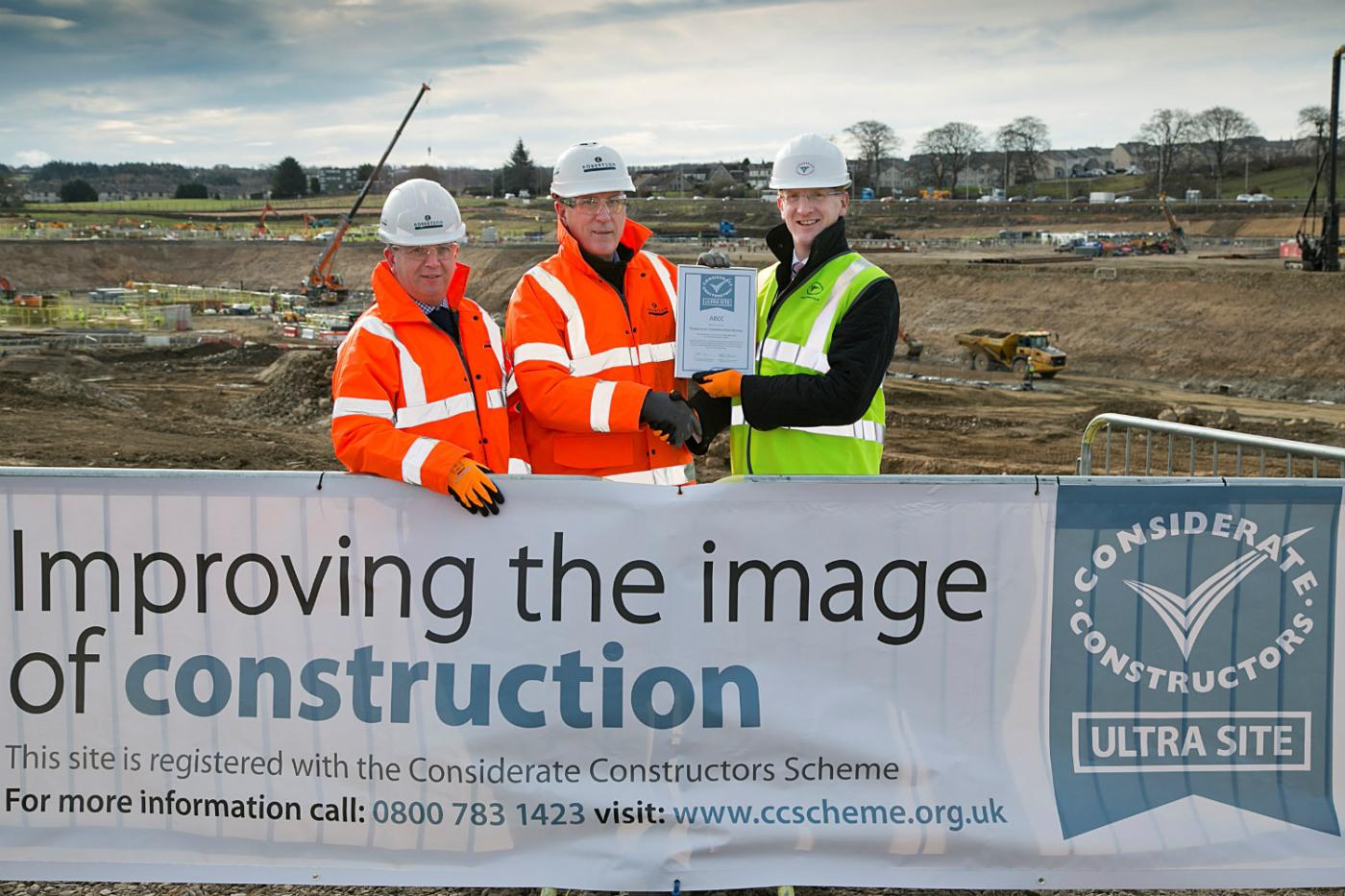 Members of the team with their CCS award.